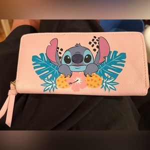 Pink Disney Tropical Stitch Wallet